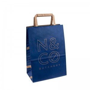 Kraft Bag Bữa tiệc quảng cáo Túi giấy sang trọng màu hồng với logo của riêng bạn